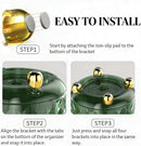 GOTOBA Dark Green Pen Pencil Holder for Desk, 360° Rotating Pen Organizer, Green Office Supplies, Cute Pen Holder, 6-Compartment Pencil Holder Rotating — 6