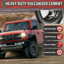 Chemical Vulcanizing Cement, Clear Tire Repair Glue, All Purpose Rubber Cement, Heavy Duty Tire Patch Kit with Brush… — 2