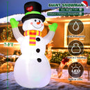 FunFanso 7 FT Christmas Inflatables Snowman Outdoor Decorations, Giant Blow up Snow Man Yard Decor Built-in Bright LED Light Wear Magic Hat, Weatherproof Holiday for Garden Patio Lawn Party Xmas Gifts — 3