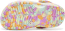 Crocs Kids Classic Watercolor Marbled Clog – Multi Glow Confetti — 5