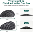 Welnone Graphene Arch Support Inserts - 8 Pcs 9mm & 19mm Arch Insoles Pads with Lightweight Memory Foam, Anti-Slip Ergonomic Orthotic Insert for Plantar Fasciitis Flat Feet, High & Fallen Archs - Black — 4