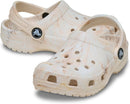 Crocs Kids Classic Watercolor Marbled Clog – Bone Swirl — 4