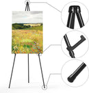 Easel Stand for Sign, Aredy 63" Portable Painting Easel, Lightweight Metal Easels for Painting Canvas, Wedding Sign (2 Pack) — 4
