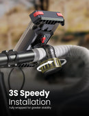 Pnitri 2026 New Upgraded Bike Phone Holder Handlebar - 1S Quick Install, Motorcycle Phone Mount, Bicycle Phone Holder fit Large Phone Case for iPhone Samsung, Dirt Scooter Mini Bike Accessories — 2