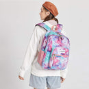 abshoo Classical Basic Womens Galaxy School Backpack For College Teen Girls Water Resistant Bookbag (Galaxy Pink) | Large — 6