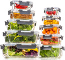 Glass Food Storage Containers with Lids Airtight, Glass Meal Prep Containers…