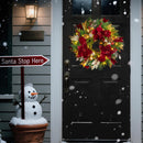 Christmas Wreaths for Front Door, Soomeir 24 Inch Outdoor Christmas Wreath with Lights, Large Prelit Wreath for Holiday Winter Window Outdoor Indoor Xmas — 4
