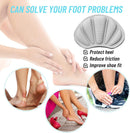 8Pcs Heel Cushion Inserts for Back of Shoes, Mesh Pads for Shoes Too Big, Self-Adhesive & Reusable Guards Liners for Women Men, Gray - Gray 8pcs — 7