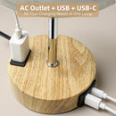 Table Lamp for Bedroom, High-Sensitivity Touch, AC Outlet, USB A+C — 2