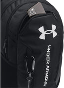 Under Armour Unisex Hustle 6.0 Backpack, 002 BLACK, OSFM | One Size | (002) Black / Black / White — 7