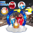 Danxilu 6FT Inflatable Nativity Scene Outdoor Christmas Decorations w/LEDs — 6