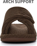 Litfun Orthopedic Slippers for Women Arch Support House Shoes - Brown — 3