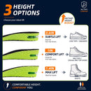 Height Increase Insoles for Men and Women with Heel Air Cushion Pad - Green/Black — 2