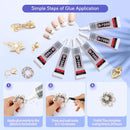 FITTDYHE 6PCS Jewelry Glue - 15ML/0.5fl oz Clear DIY Craft Glue for Rhinestones, Waterproof Strong Bond Adhesive for… — 6