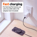 Basics 25W Qi2.2 Certified Wireless Charging Pad, MagSafe Compatible for iPhone 17/16/15/14/13/12, Magnetic Compatible for Android, Google Smartphones, Black (Adapter Not Included) photo 4
