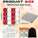 VioraWhite 1 Pack 15 Slide Puzzles Number Puzzle Slide, Red and White — 2