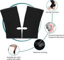 NeoTech Care Ankle Support Sleeve - Open Heel, Light, Elastic & Breathable Knitted Fabric - Medium Compression - For Men, Women, Kids - Right or Left Foot (Black Color, Size M, 1 Pair) — 3