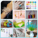 PH PandaHall 2160pcs 6mm Crystal Acrylic Beads Bicone Bracelet Bead Faceted Beads 24 Colors Rainbow Loose Craft Bead… — 5