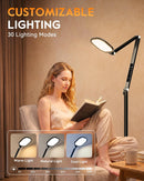 Eye-Care LED Floor Lamps, Remote, 69" Standing Reading Lamp, 30 Light Modes — 4