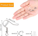 Stainless Steel Earring Hooks French Ear Wire, 600pcs Earring Making Findings Parts Jewels DIY Supplies Kits, with… — 4