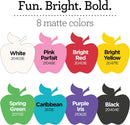 Apple Barrel Acrylic Craft Paint Set, Matte Finish, Set of 8, 8 Fl Oz (Pack of 8), Assorted — 3