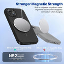 Miracase Silicone & Magnetic for iPhone 15 Case, Dark Black — 5