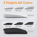 Height Increase Insoles, 3 Pairs Combo for Men & Women, Invisible Height Boost Inserts, Shock Absorbing Arch Support, Breathable Comfortable Elevator Insoles for Sneakers, Boots, Dress Shoes,Black — 7