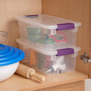 Sterilite ClearView Latch Boxes, Storage Bins with Lids, 6 Quart, 12-Pack — 5