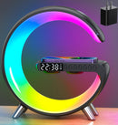Smart LED Table Lamp, 4-in-1 Wireless Charger, Night Light, Alarm Clock, Bluetooth Speaker with App Control, Bedside… — 1