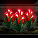 Homight Solar Metal Agave Lily Flower Garden Sculpture with LED Lights 30.3…