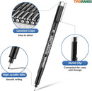 TWOHANDS Art Pen Drawing Marker Pens Fineliners, Set of 16, Black | 1 Count (Pack of 16) — 3
