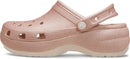 Crocs Women's Classic Platform Glitter Clog – Quartz — 7