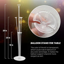 JOYYPOP 10 Sets Balloon Stand Kit, Balloon Sticks with Base | 10 Pack Clear — 2
