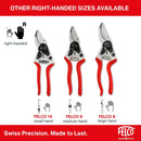Felco F2 Pruning Shears – 9.25" Swiss-Made Garden Clippers for Professional Pruning | Hand Pruners for Gardening | Garden Tool Cutter with Precision Bypass Blade, Aluminum Body, Replaceable Parts — 7