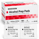 COVIDIEN 6818pk6 6818 Webcol Alcohol Prep, Sterile, Medium, 2-Ply, 4.3" Height, 2.1" Wide, 4" Length, Pad, 6 Packs of 200 (Pack of 1200) — 3