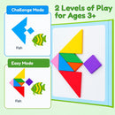 BenBen Magnetic Tangram Puzzle, Wooden Travel Toys Ages 4-8 8-12 — 4
