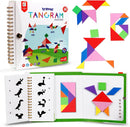 Magnetic Tangram Puzzle for Kids, Montessori Travel Game — 1