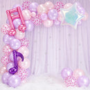 Pink Purple Music Note Iridescent Star Balloons for Birthday Party Decor | Pearl Purple Pink | 35PCS — 3
