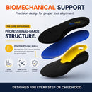 Dr. StepAlign Orthotic Insoles for Kids & Youth | Podiatrist-Designed Arch Support for Flat Feet, Overpronation & Heel Pain | Children's Growing Feet Shoe Inserts | Boys & Girls, Youth F — 4