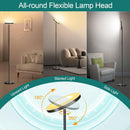 Floor Lamp, Upgraded 40W 4000LM Super Bright Torchiere LED Floor Lamps for Living Room, Stepless Dimmable Color… — 4