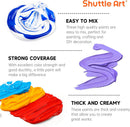 Shuttle Art Acrylic Paint, 50 Colors Acrylic Paint Set, 2oz/60ml Bottles, Rich Pigments, Water Proof, Premium for Artists, Beginners and Kids on Canvas Rocks Wood Ceramic Fabric | Regular | 2 Fl Oz (Pack of 50) — 5