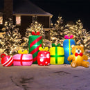 KOOY 10FT Giant Christmas Inflatables Outdoor Decorations Gift Boxes and Bear,Blow up Yard Decorations with LED Light for Xmas New Year Decor Inflatable for Holiday Party Garden Lawn Winter Décor — 4