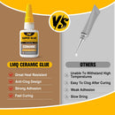 Ceramic Super Glue Liquid, Clear CA Glue for Ceramic Repair Food Safe — 6