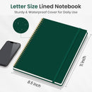 Taja Large Spiral Lined Notebook for Work, Journal for Women & Men | P-Dark Green | A-Lined (1Pack) — 5
