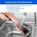Bottle Brush, Long Stainless Steel Handle Water Bottle Brush Cleaner, Sports Bottle Scrubber, Kitchen Scrub Cleaning… — 2