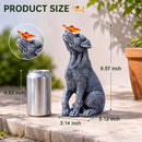 Goodeco Dog Statue with Solar Butterfly Garden Decor