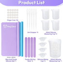 HeyClear Silicone Measuring Cups Kit for Epoxy Resin 250&100ml Mixing Cups — 2