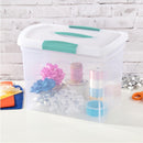 Sterilite Large Nesting ShowOffs™, Clear Bin w/Latch Lid & Handle, 6 Pack — 4