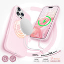 GolbinBox Magnetic for iPhone 16 Pro Max Case, Silicone Cover, Chalk Pink — 3