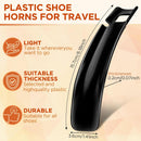 Plastic Travel Shoe Horn | 6 Inch Black — 2